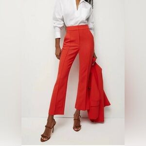 Veronice Beard Tani Pants size 6 Color : Flame